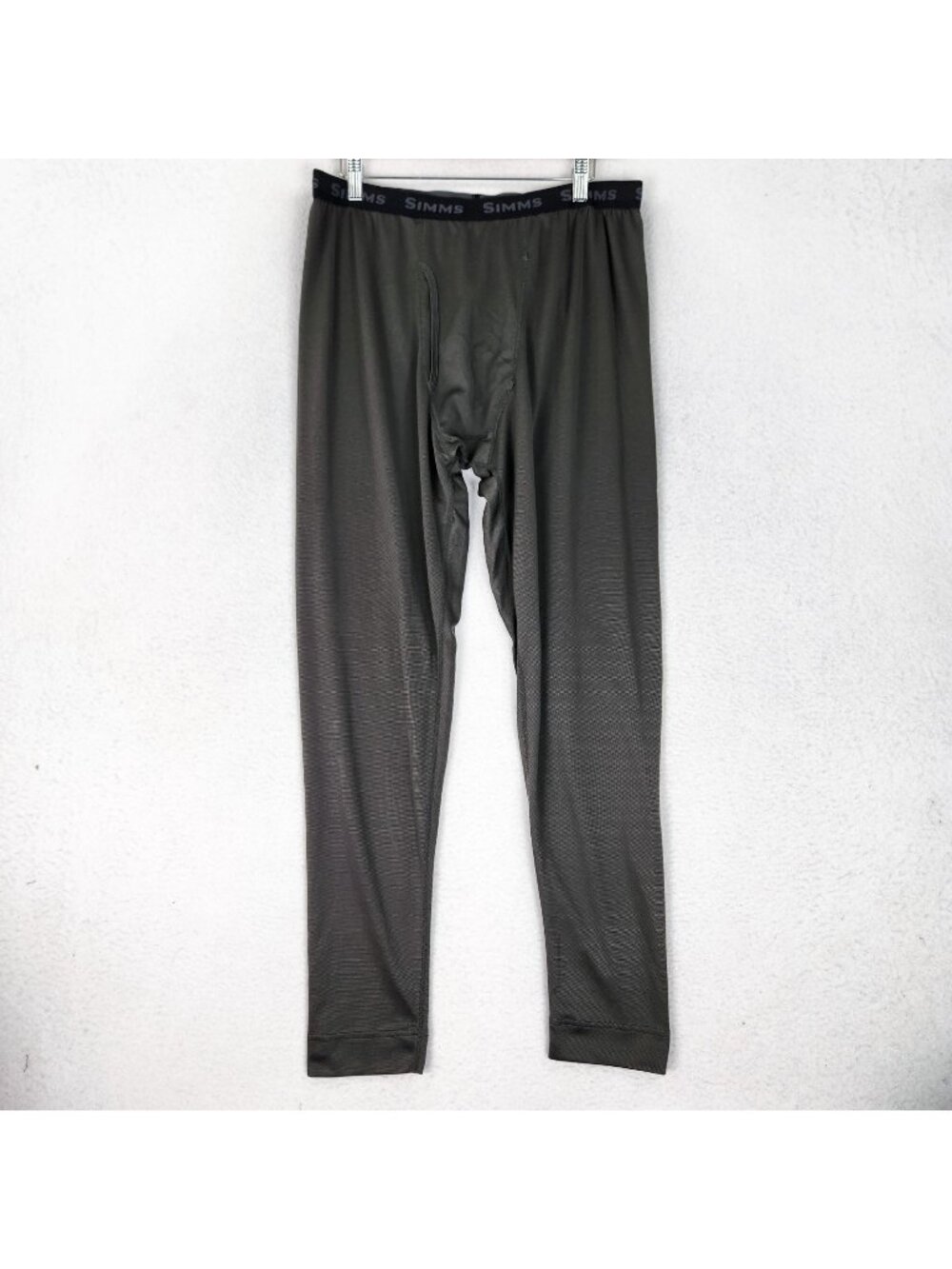 Simms Pants Mens XL Green Base Layer Thermal Fishing Outdoor